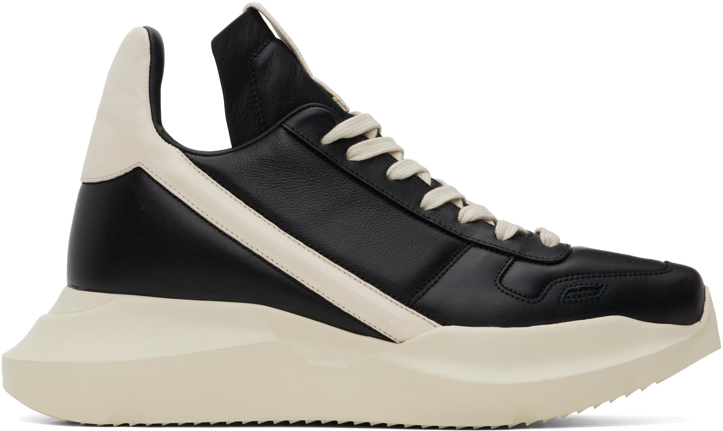 【送料&関税込】Rick Owens Geth Low-top Sneakers Rick Owens Geth Runner sneakers for Men - Black in Qatar