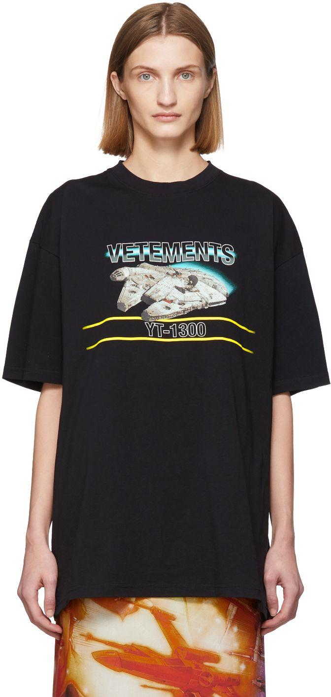 Vetements Star Wars Edition Millennium Falcon T-shirt in Black | Lyst