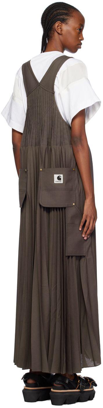 sacai x carhartt apron flared pleated overall dress Audrey Dress #1 main image 1
