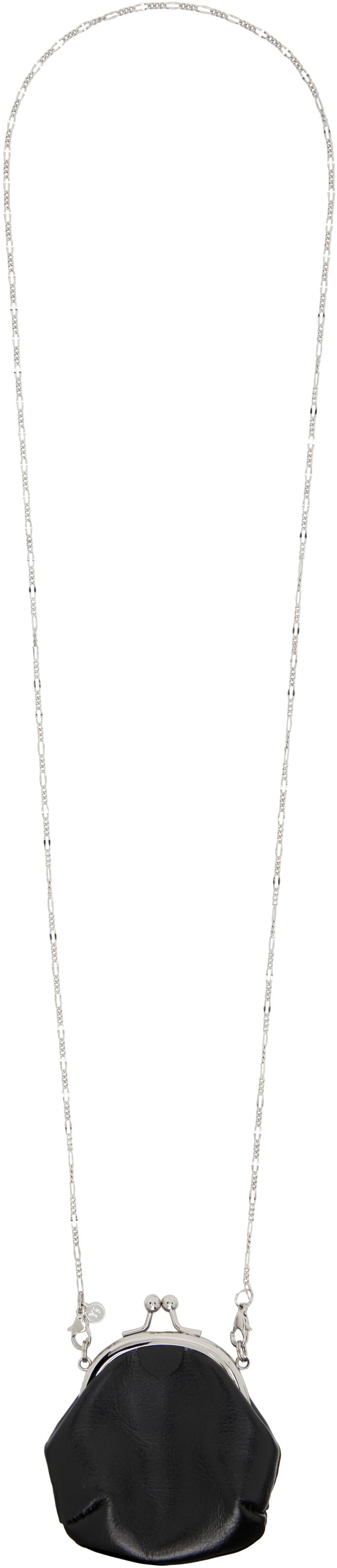 Y's Yohji Yamamoto Metal Clasp Necklace in Black | Lyst