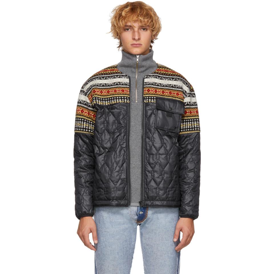 Comme des Garçons Synthetic Black Wool And Quilted Jacket for Men Lyst