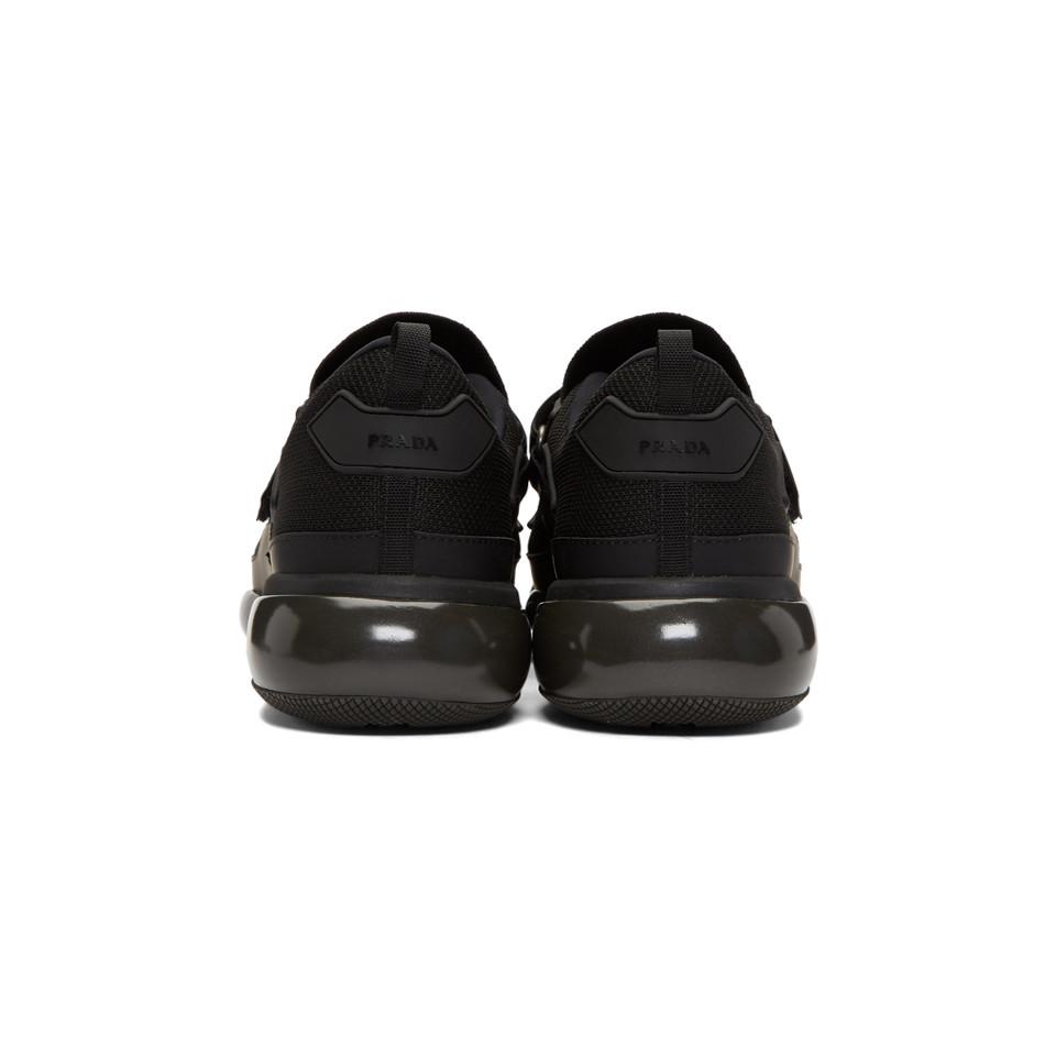 prada cloudbust sneakers black