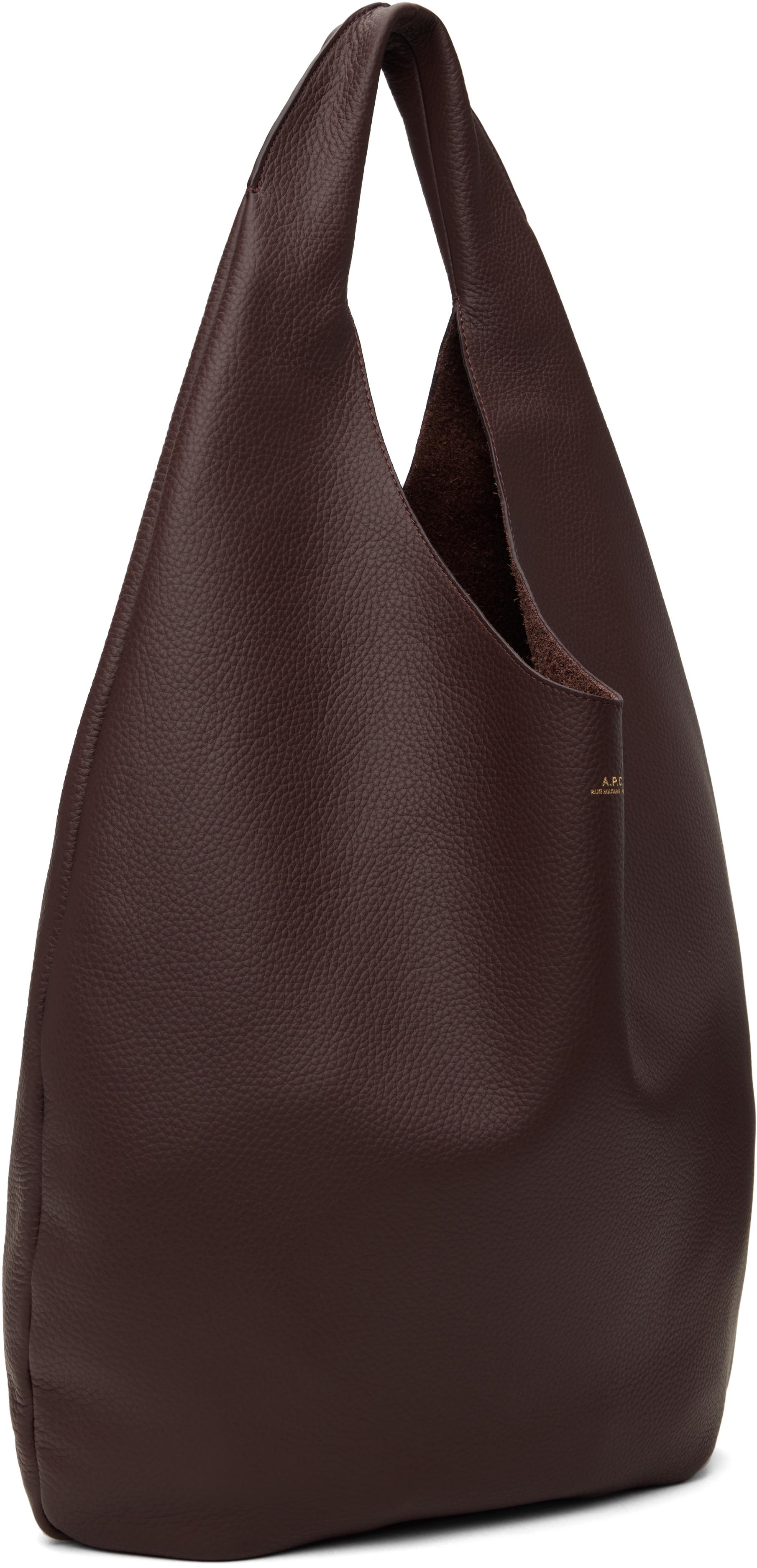 A.P.C. Burgundy 'Le Neige' Bag in Brown | Lyst UK