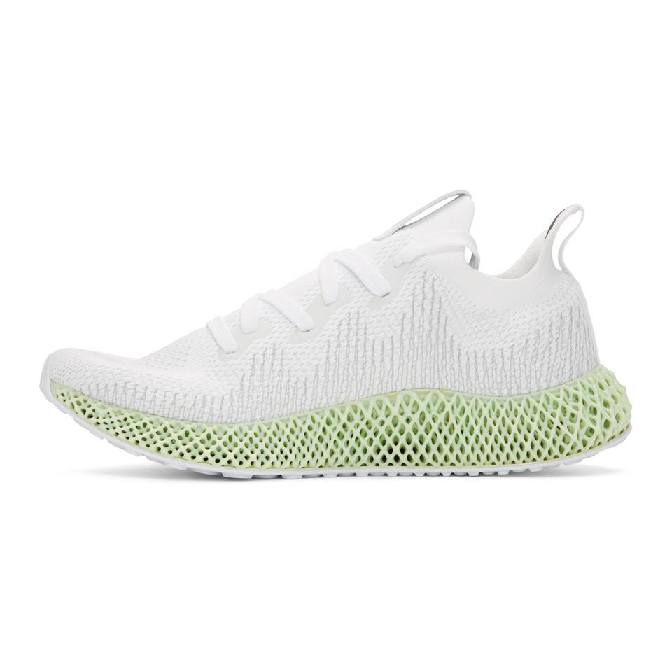 white & grey alphaedge 4d wc sneakers