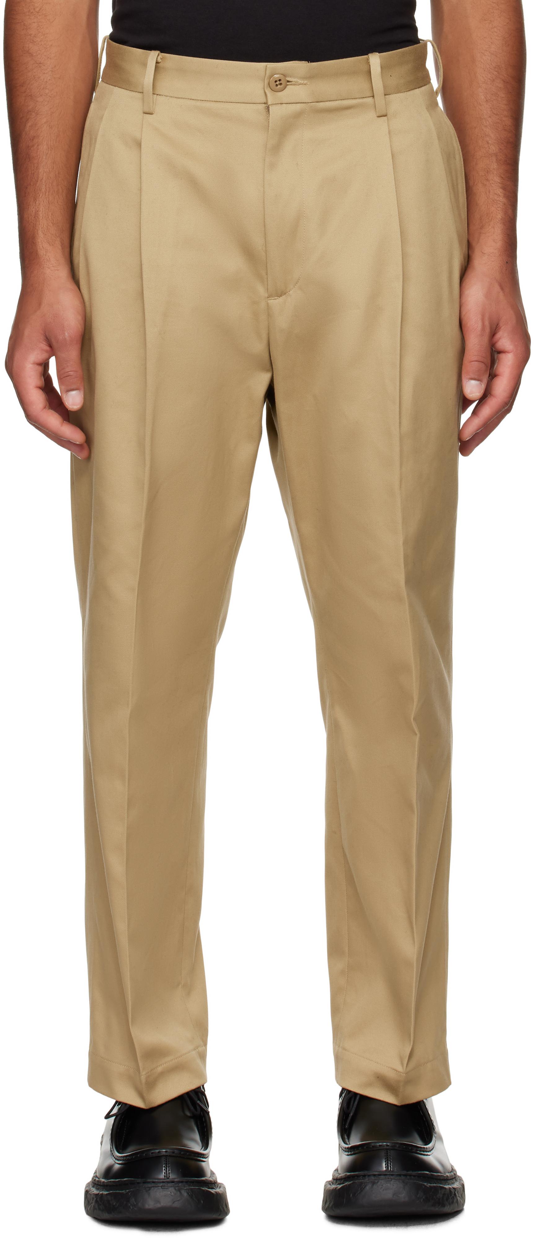 WACKOMARIA DOUBLE PLEATED CHINO TROUSERS（WACKO MARIA