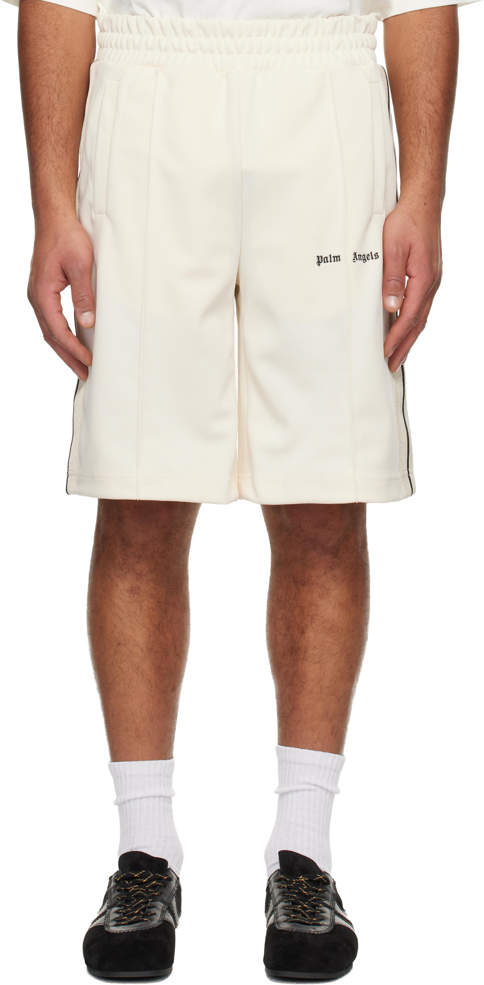 Palm Angels Off- Classic Logo Track Shorts in White for Men | Lyst