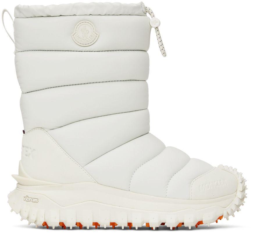 Moncler Apres Trail High Snow Boots in White | Lyst