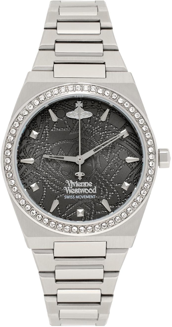 Vivienne Westwood Silver Charterhouse Watch in Black for Men Lyst Canada