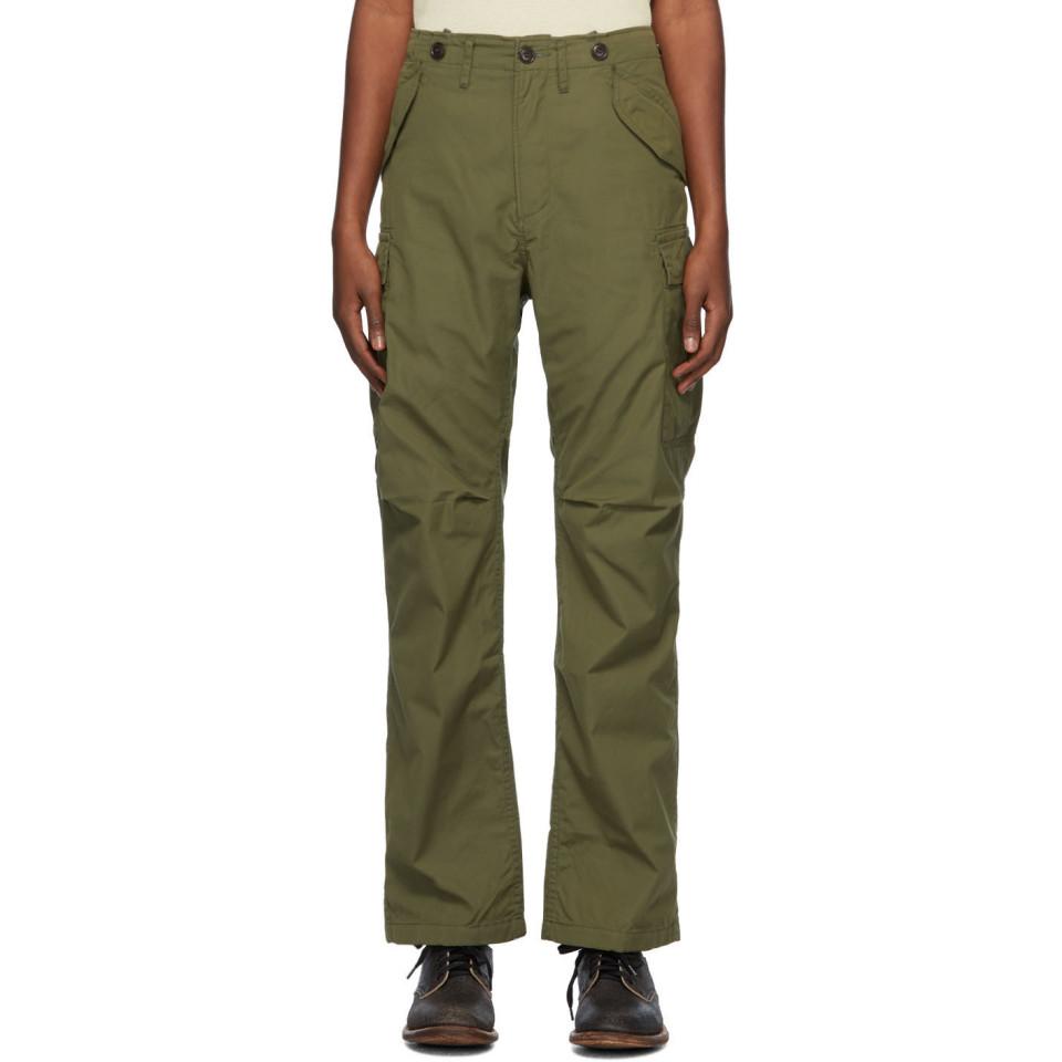 Visvim Cotton Green Jumbo Eiger  Sanction Cargo  Pants  for 