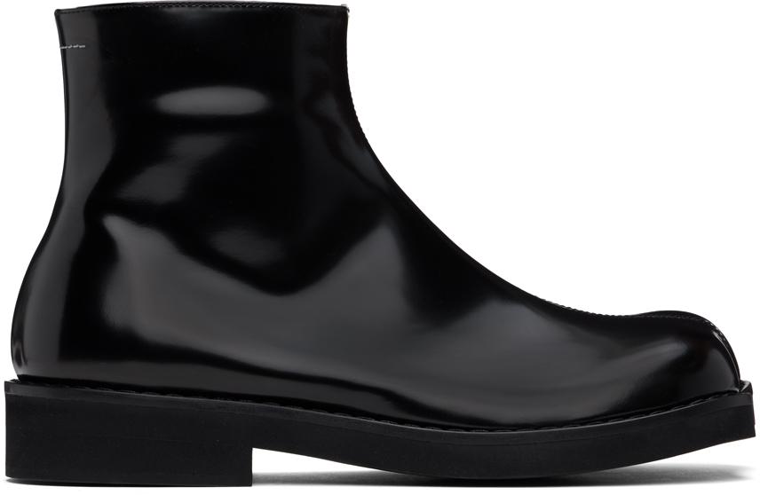 MM6 by Maison Martin Margiela メンズ ブラック ポリッシュド