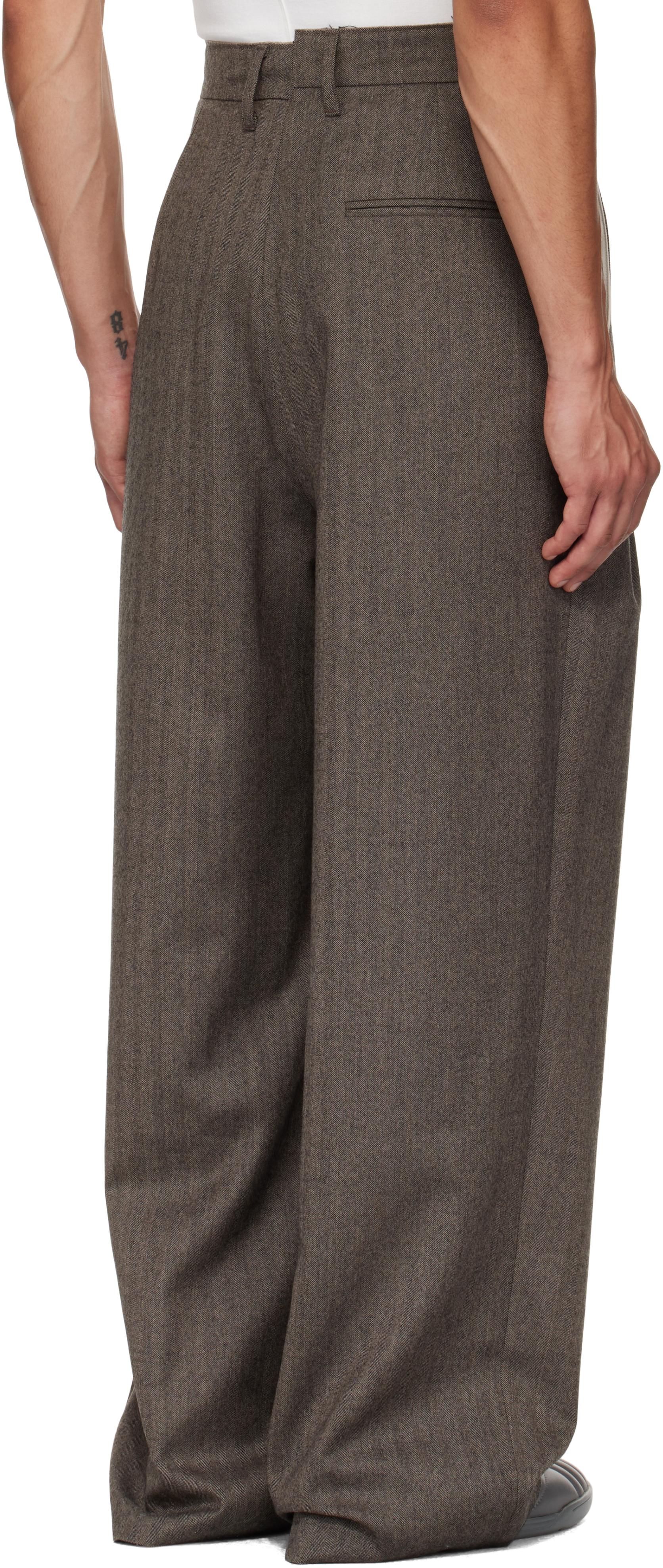 Camiel Fortgens Suit Trousers in Brown for Men | Lyst