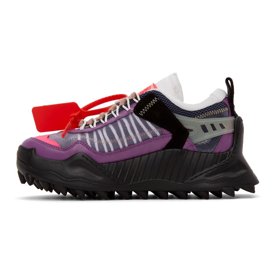 Off-White c/o Virgil Abloh Leather Purple And Pink Odsy-1000 Sneakers ...