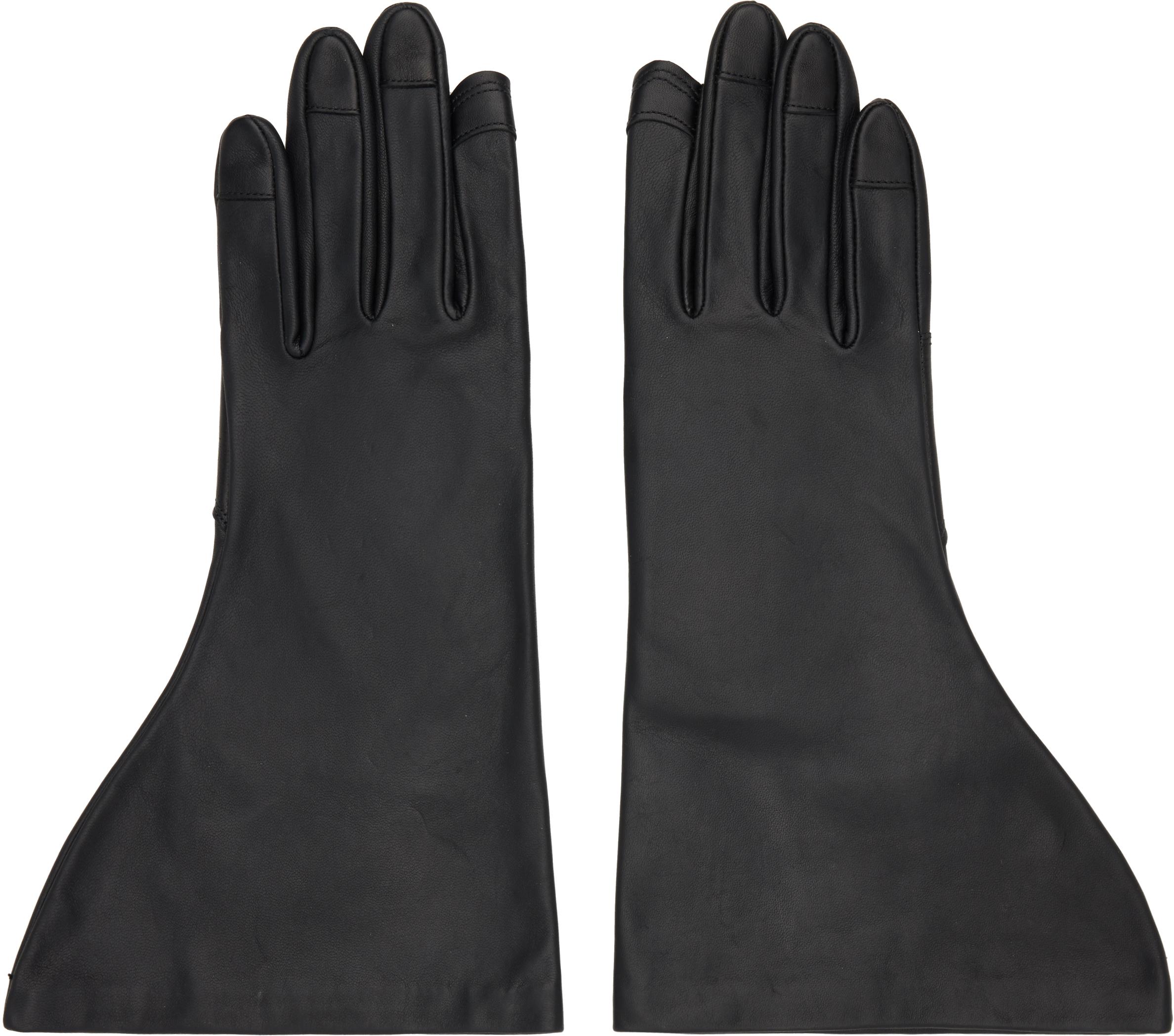 Rick Owens Concordians Gleam Gloves in Black for Men | Lyst