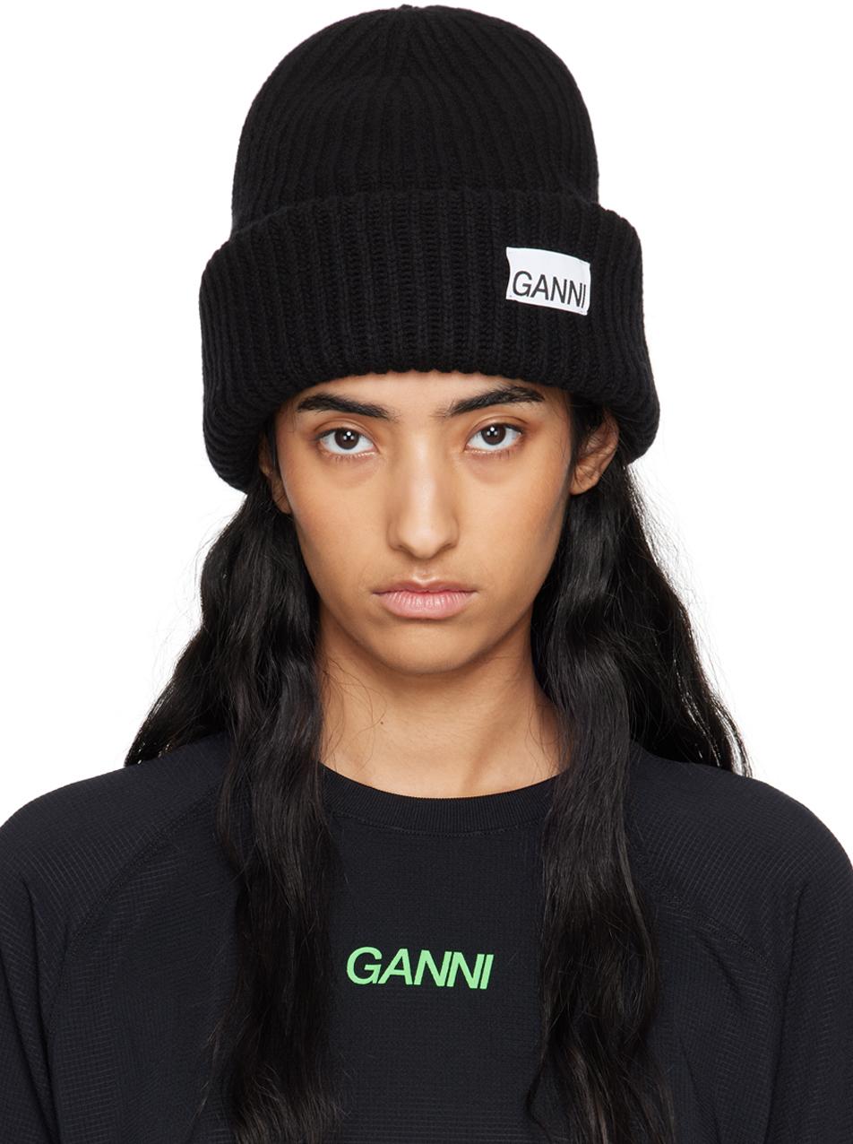 【新品】 タグ付き ガニー ベレー帽 ニット帽 GANNI ガニー ベレー帽 Structured Rib Beret A4430 A6055 A6236