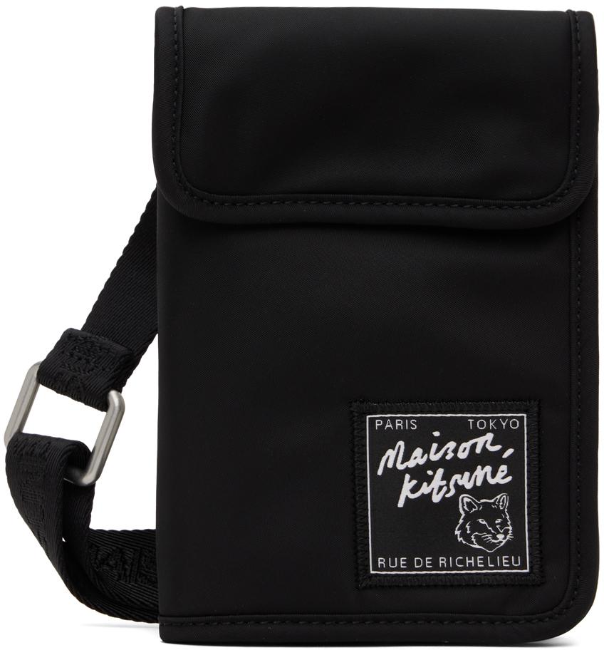 ☆関税込☆【MAISON KITSUNE】THE TRAVELLER ネックポーチ 新品】maison kitsune THE TRAVELLER ネックポーチ（Maison