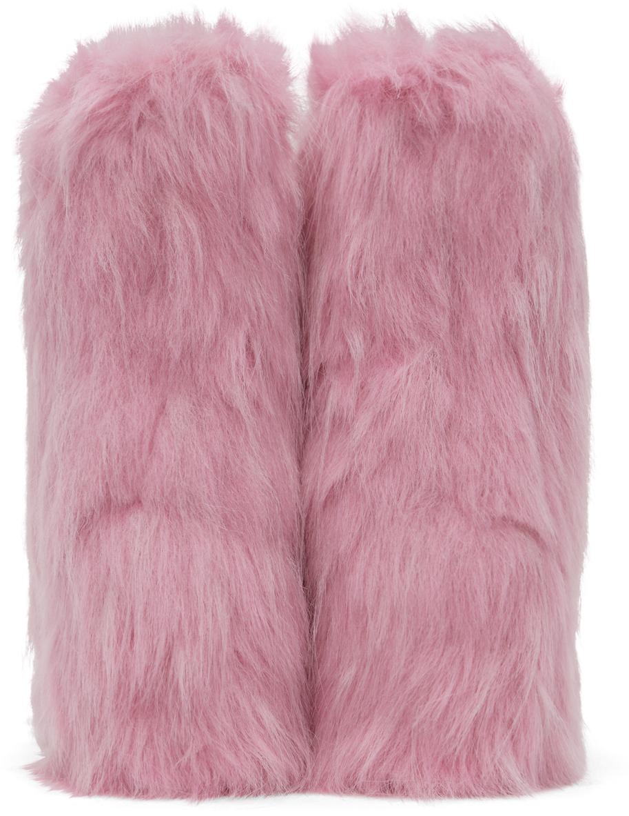 【関税込み】MSGM ピンク Furry ブーツ MSGM Furry ブーツ ピンク | Lyst