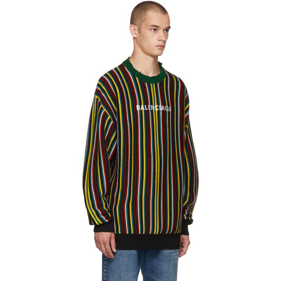 balenciaga multicolor sweater