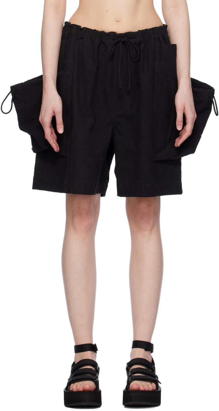 Alexander Wang レイヤードショーツ Alexander Wang レイヤード シルクショートパンツ | ブラック