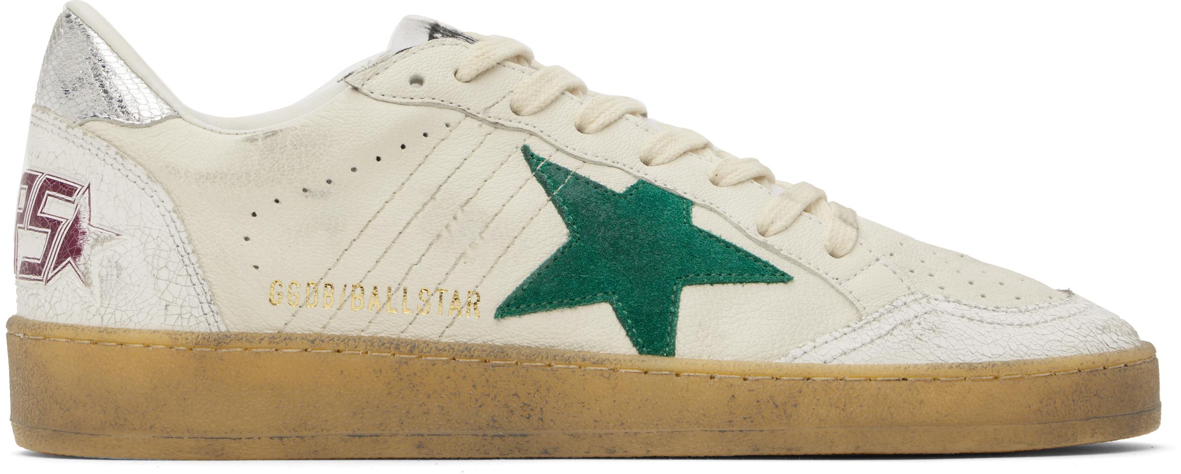 Golden Goose メンズ ブラック ホワイト Ball Star スニーカー スニーカー
