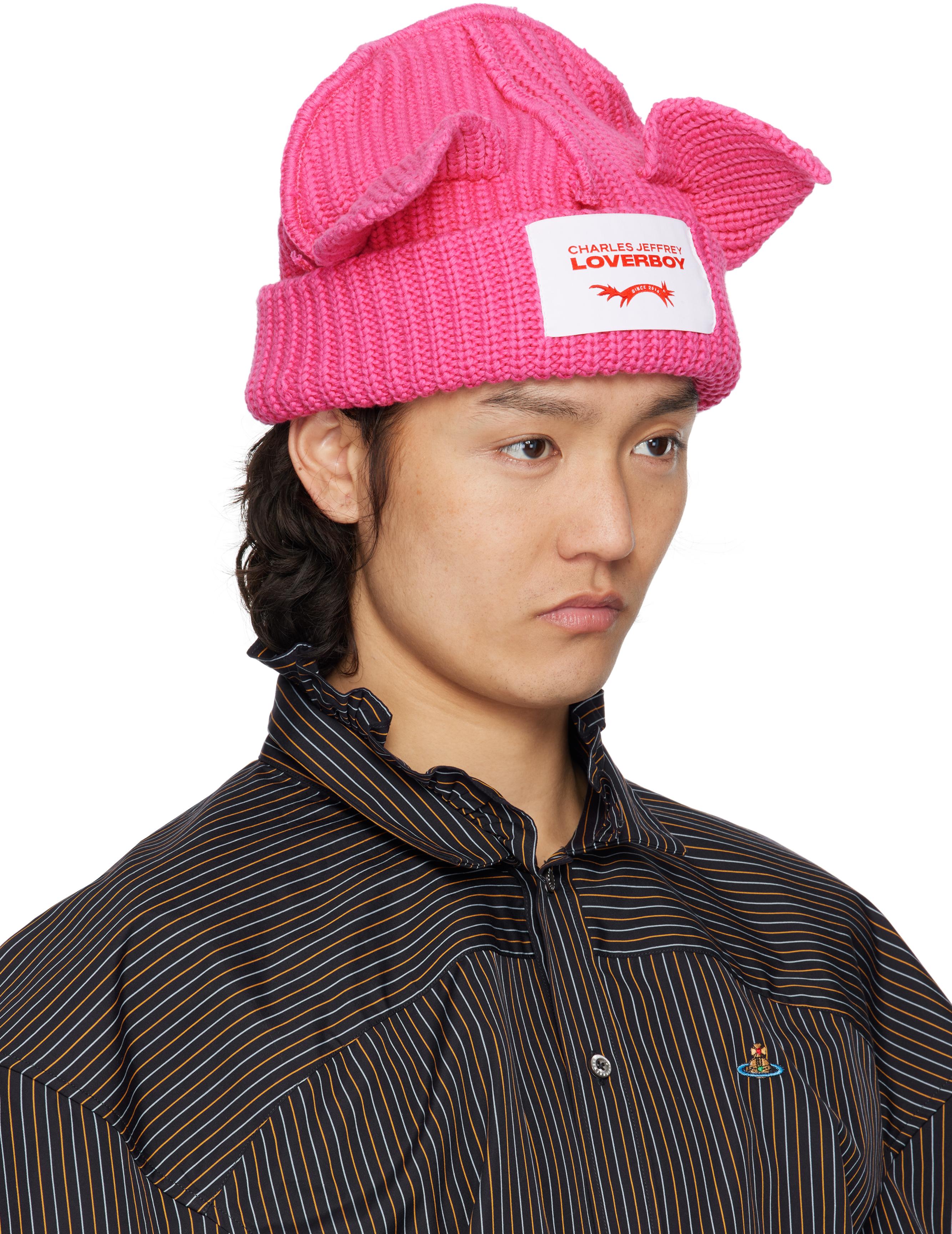 CHARLES JEFFREY ベレー帽 ピンク CHARLES JEFFREY ベレー帽 ピンク Charles Jeffrey Loverboy