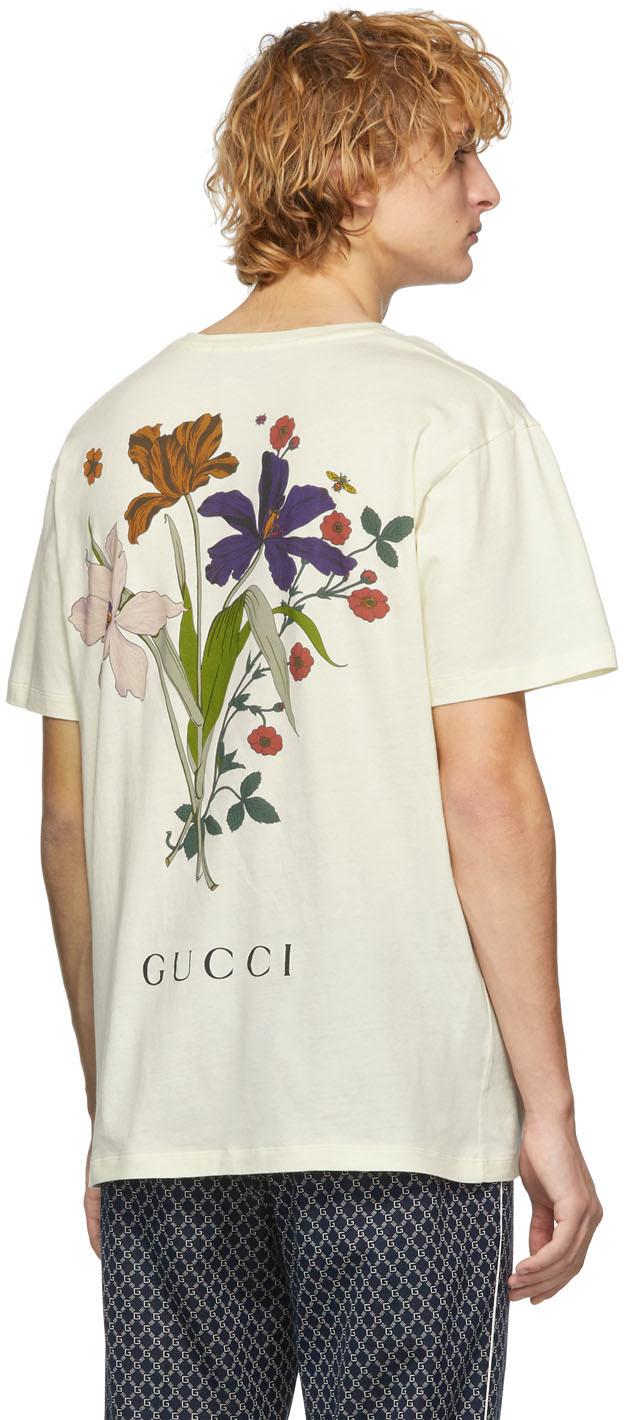 Gucci Off-white 'chateau Marmont' T-shirt for Men | Lyst