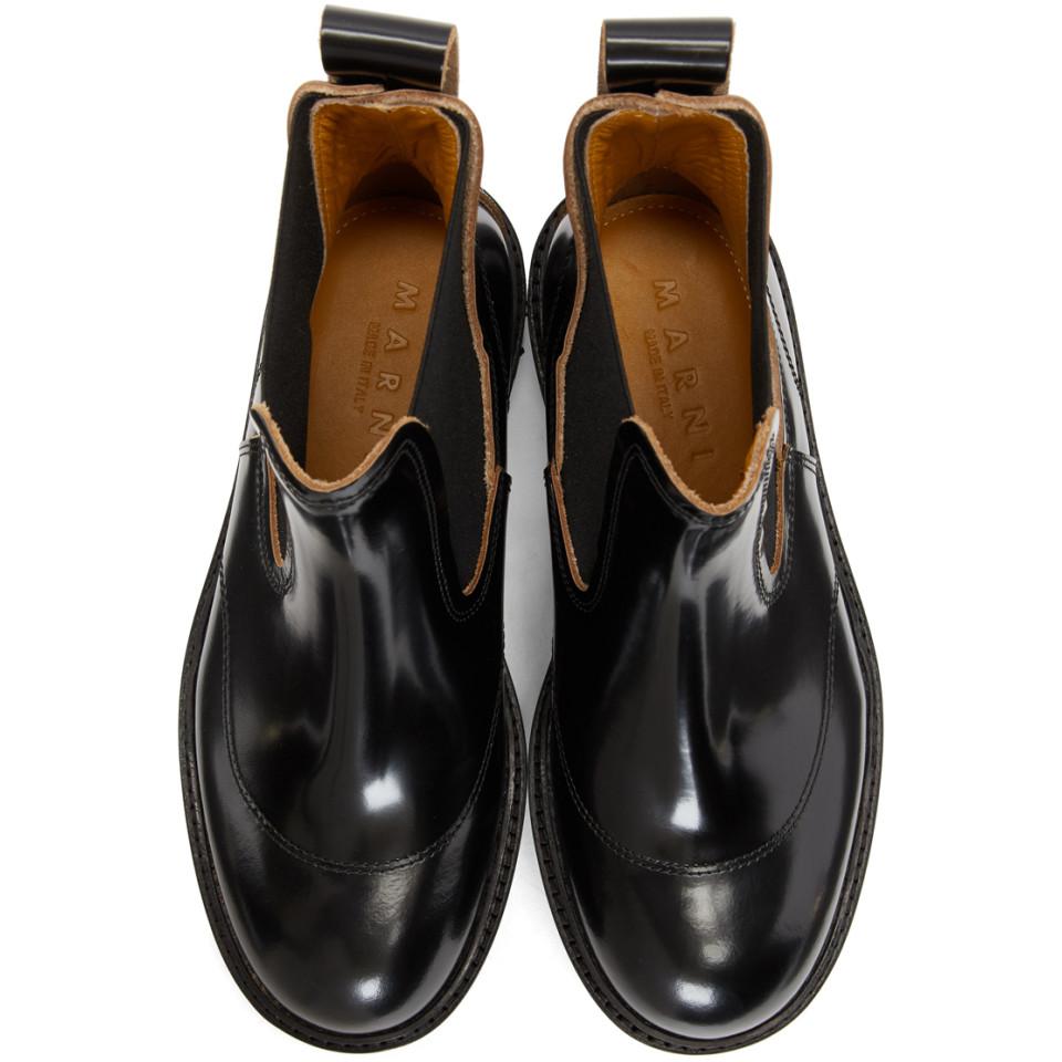 treaded chelsea boots