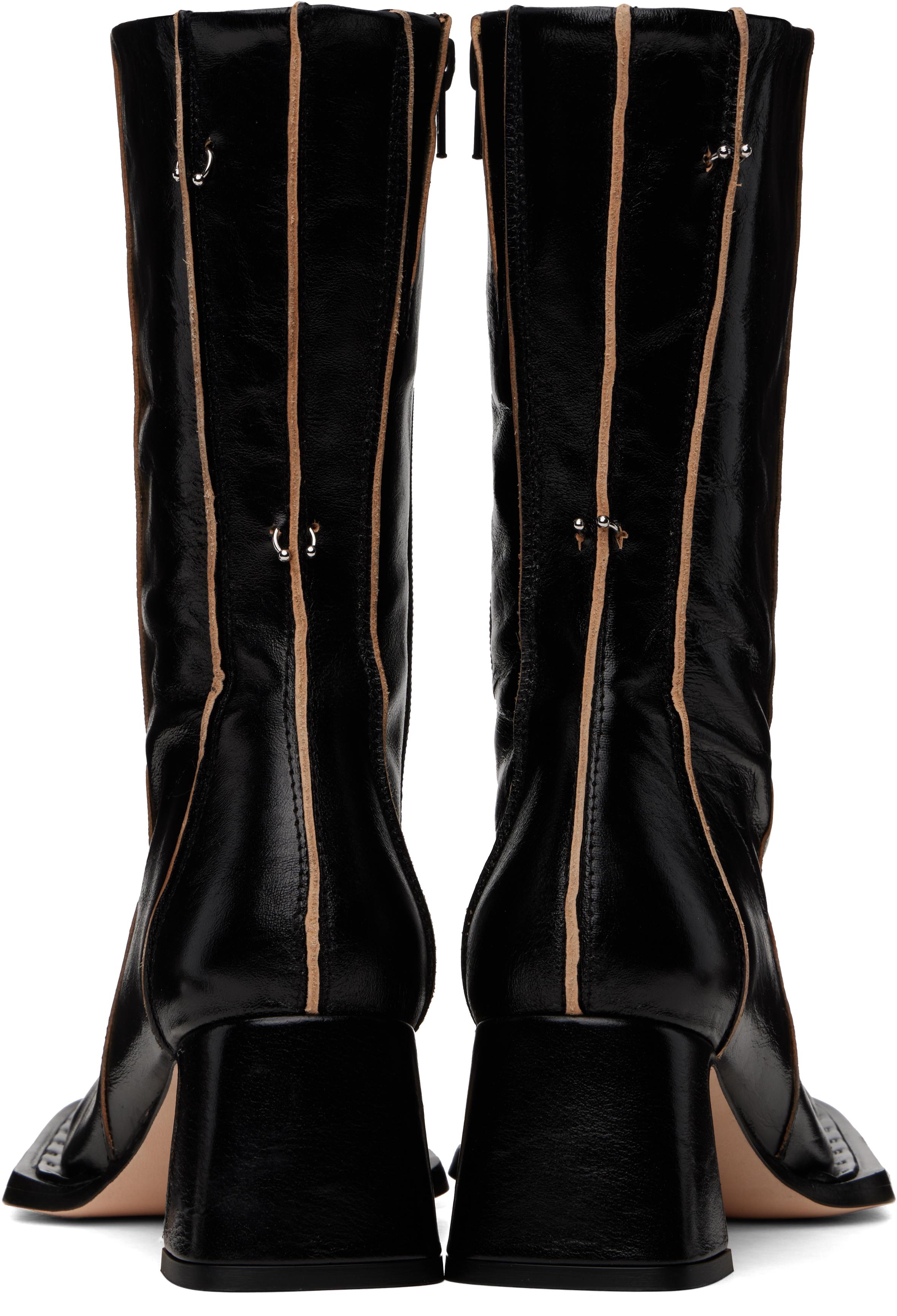 【関税込み】Miista ブラック Greer アンクルブーツ Greer Black Ankle Boots | Miista