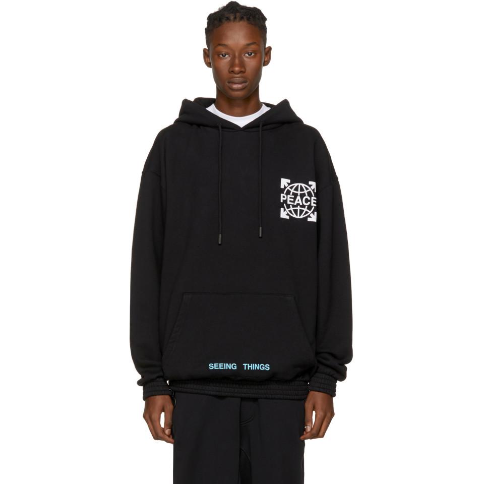 off white peace hoodie