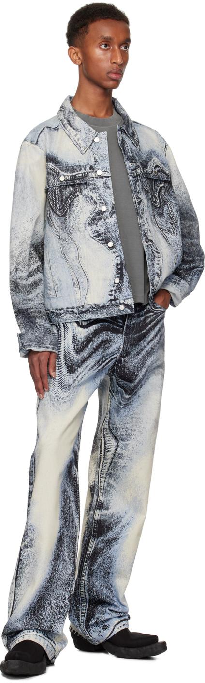 メンズ CAMPERLAB ブルー Distorted Print ジーンズ ブラック | Lyst