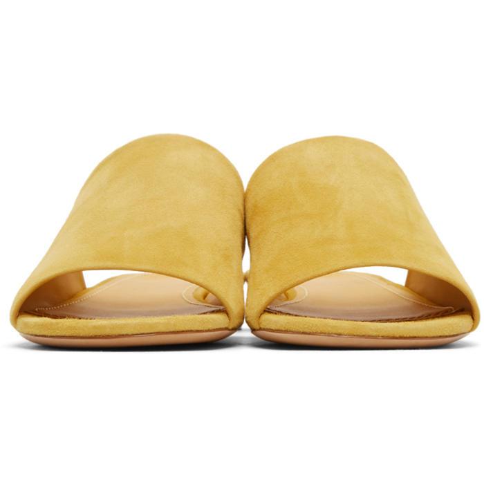 yellow mules flat
