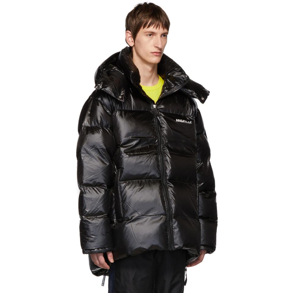 Axel Arigato Black Down Nunatak Puffer Jacket for Men | Lyst