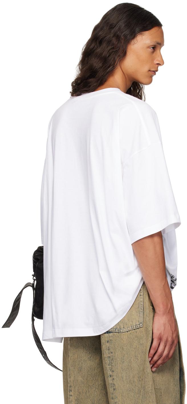 Y. Project 'Paris' Best' Pinched T-Shirt in White for Men | Lyst