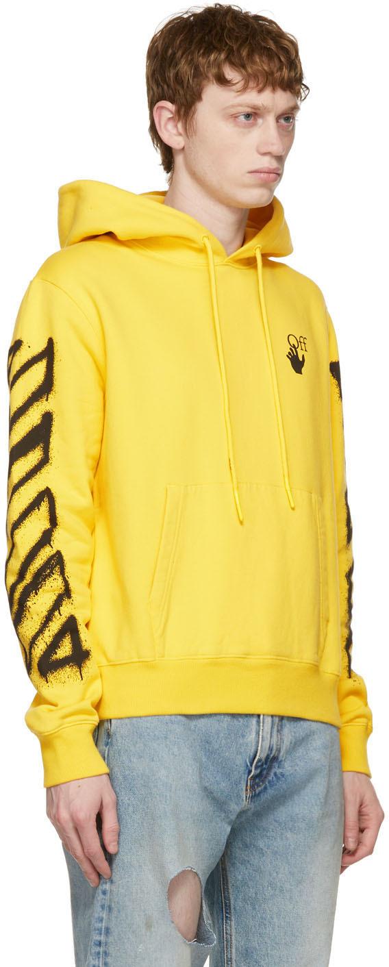 Yellow And Black Off White Hoodie