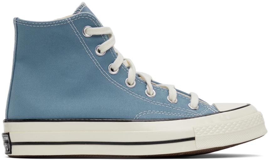 converse blue canvas shoes