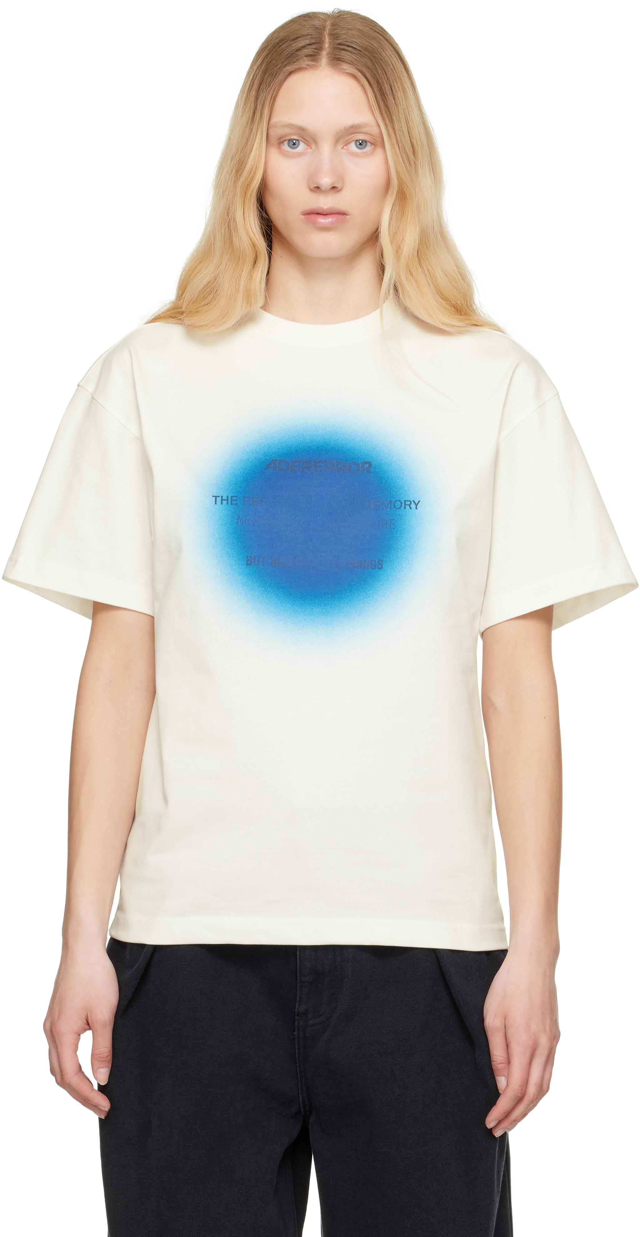★ADER error★ オフホワイト Eternity Product. 46 Tシャツ Ader Error White Eternity Product. 46 T-shirt In Off White