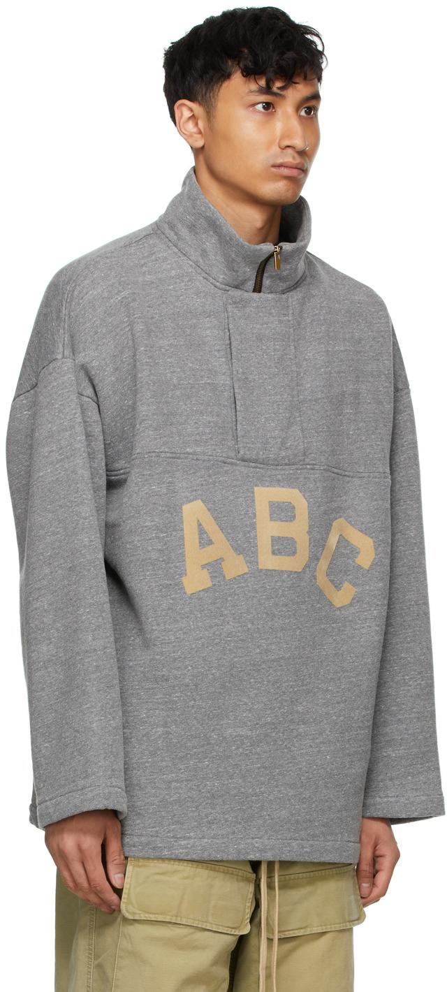 abc' Pullover Zip-up Sweater 
