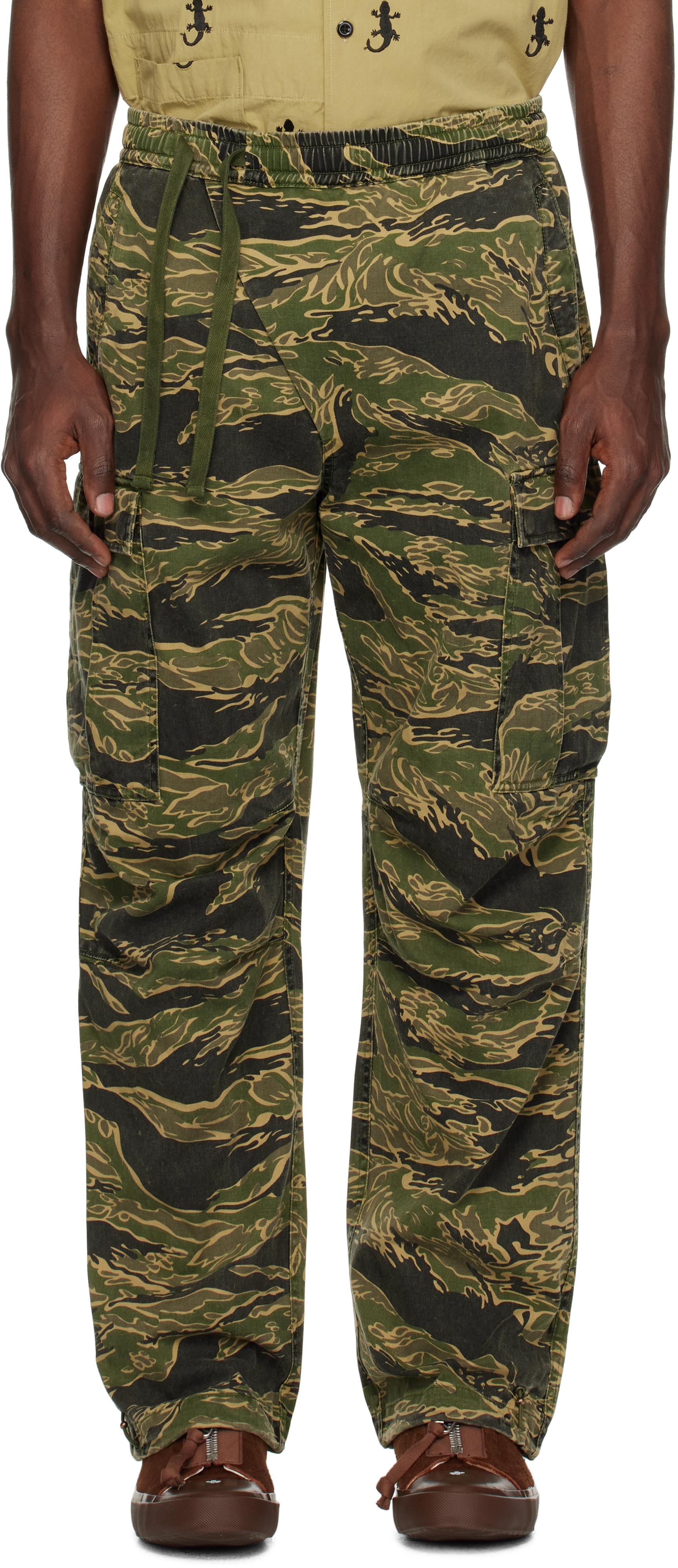 Maharishi Khaki Tigerstripe Track Cargo Pants in Green for Men | Lyst
