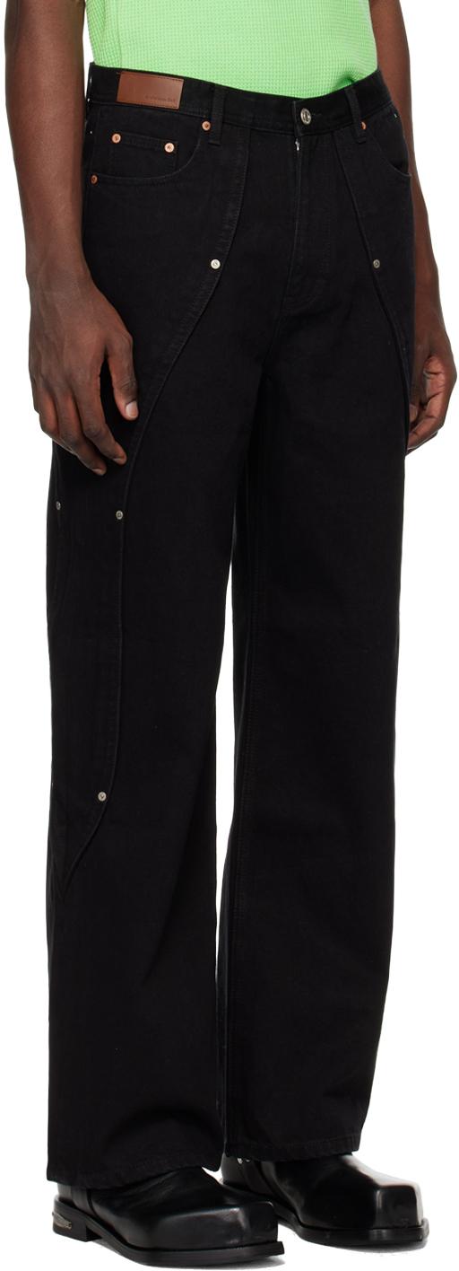 ANDERSSON BELL Matthew Curved Jeans in Black for Men | Lyst