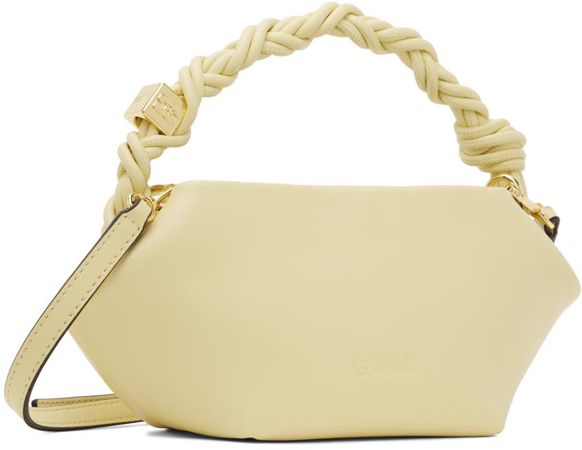 トートバッグ Ganni Bou' Mini Bag In Silver Leather Blend Ganni Bou Bag Mini Metallic Silver | BSTN Store