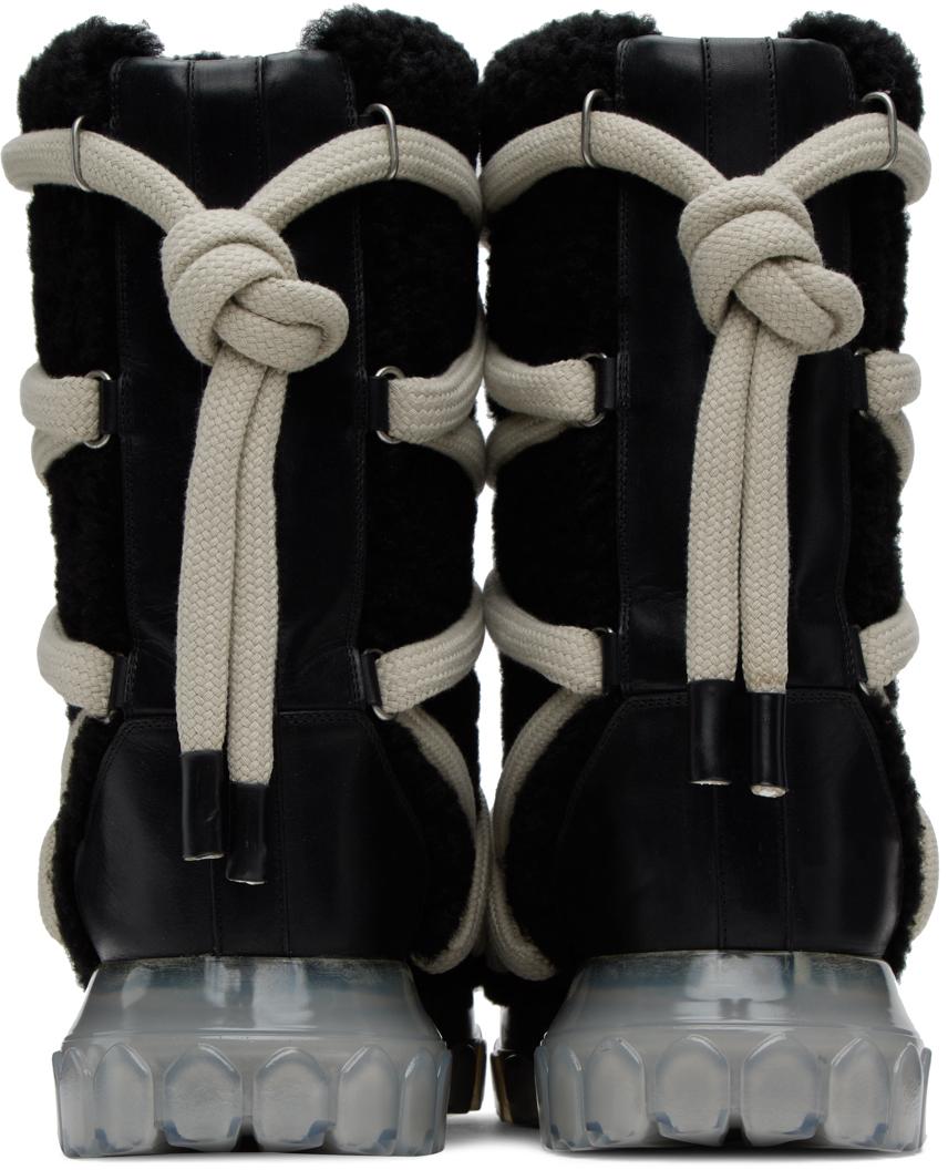 Rick Owens Mens Lunar Tractor Boot in Black for Men | Lyst