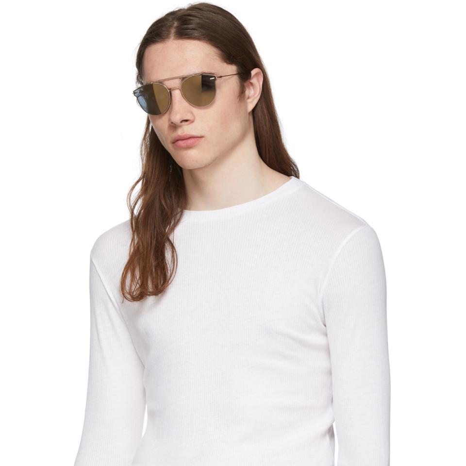 dior pressure metal pilot sunglasses