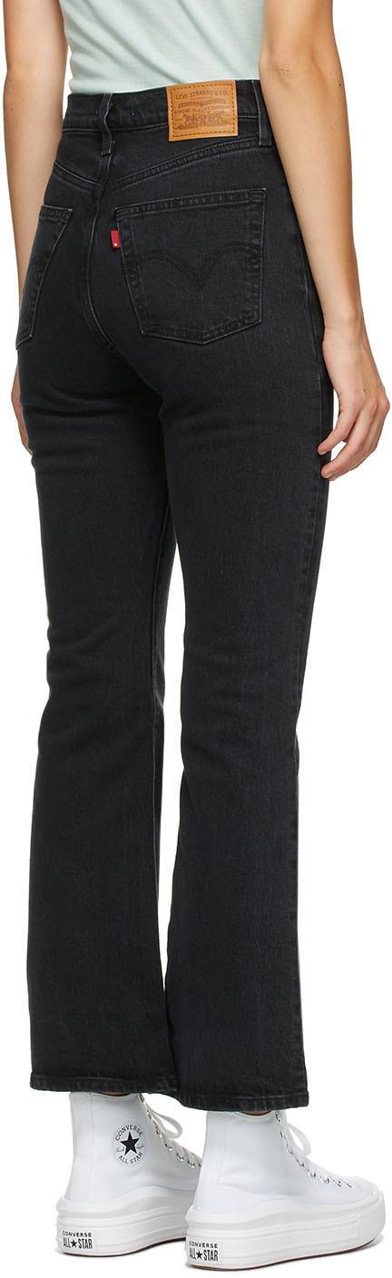 levis boot cut jeans black