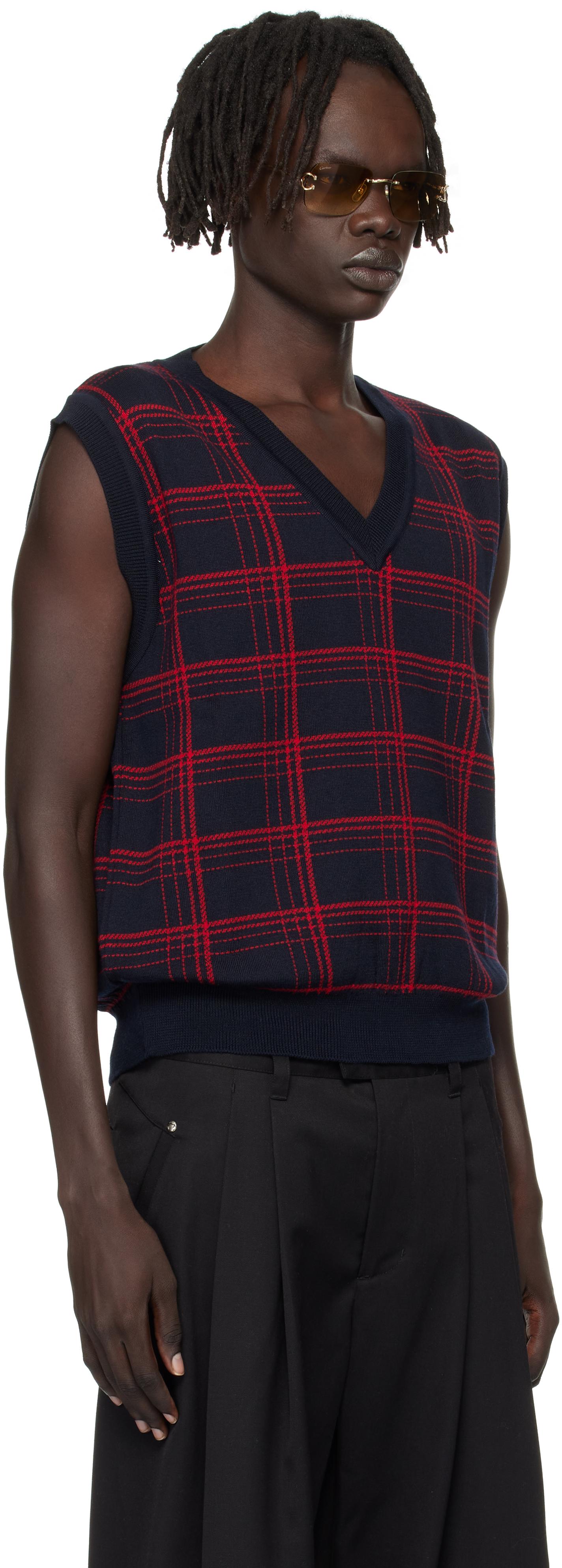 ernest-w-baker-Navy-Red-Check- 