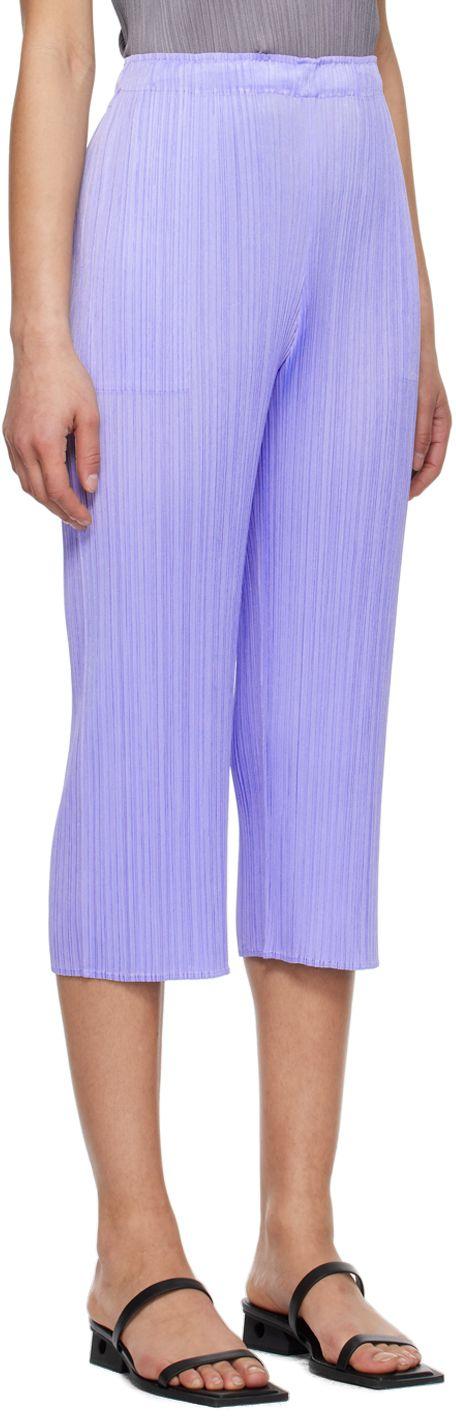 Pleats Please Issey Miyake Blue Monthly Colors May Trousers | Lyst