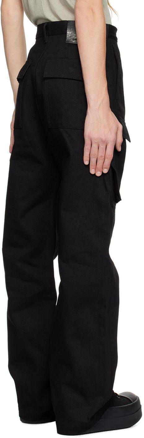 Rick Owens Black Geth Denim Cargo Pants for Men | Lyst