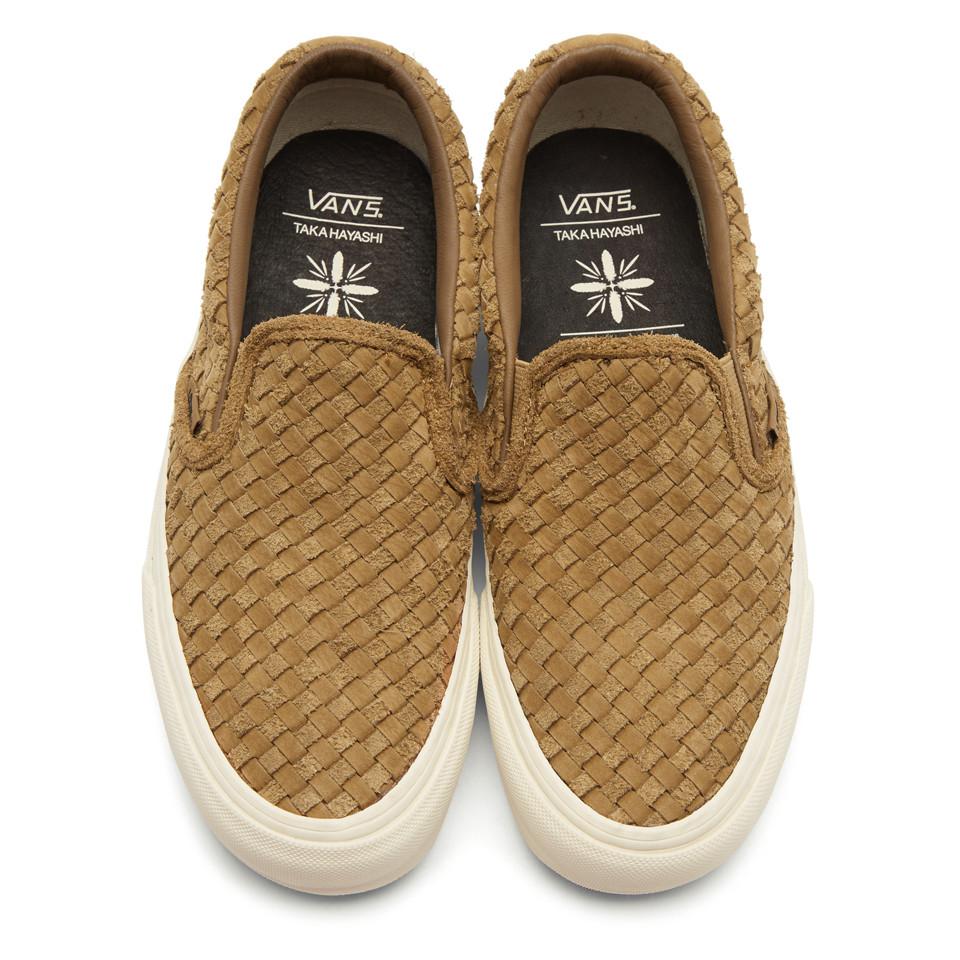 Vans Leather Brown Taka Hayashi Edition Slip-on 66 Lx Sneakers for Men ...