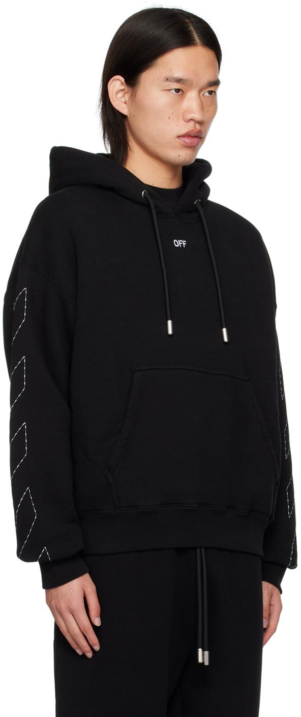 Off White c o Virgil Abloh Off Off Stitch Skate Hoodie in Black for Men Lyst UK