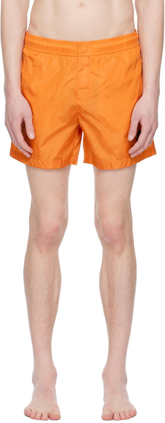 Orange moncler swim sale shorts