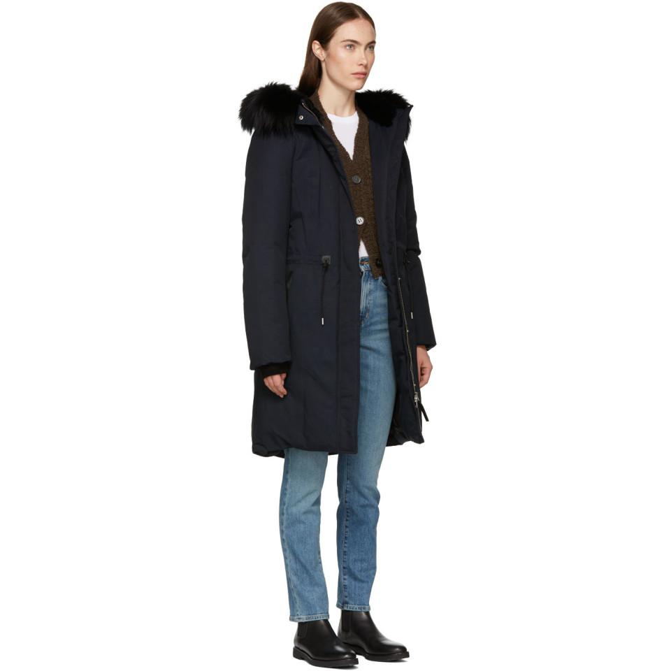mackage enia down jacket with fur hood