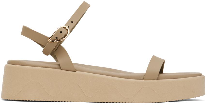 Ancient Greek Sandals レディース ブラック トープ Irida サンダル 